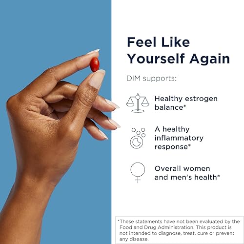 Miniatura 2 de Designs for Health DIM-Evail - Suplemento de diindolilmetano de 100 mg, tecnología de absorción mejorada, suplemento DIM, puede apoyar el