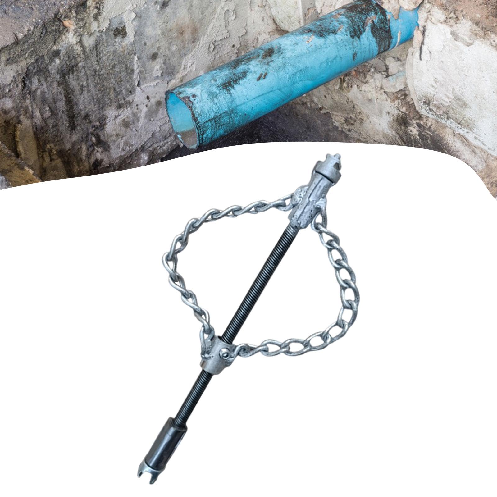 Homyl Chaîne de Débouchage Flexible pour Tuyaux, Outil de Nettoyage de Canalisations, Construction Métallique, Outil D'entretien de Tuyauterie Polyvalen, Style C
