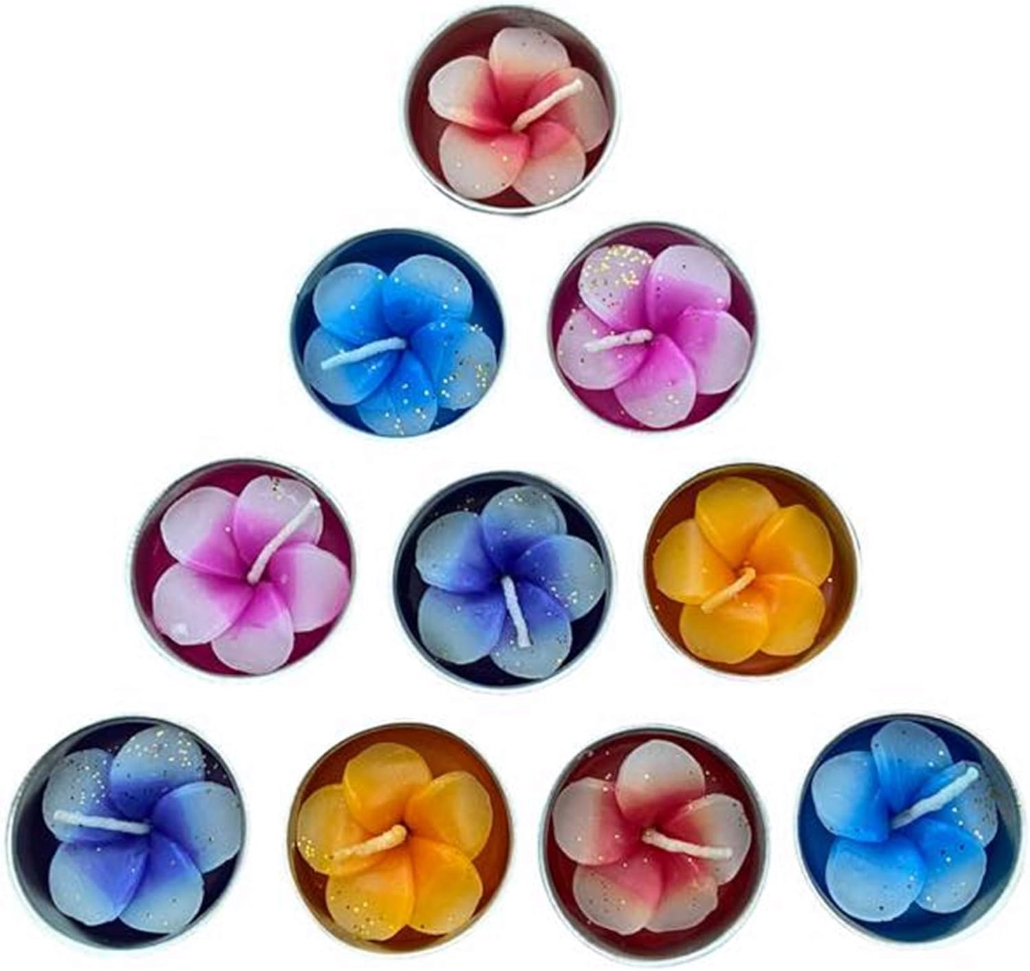 Plumeria Flower Tealight Candles Scented Tea Lights
