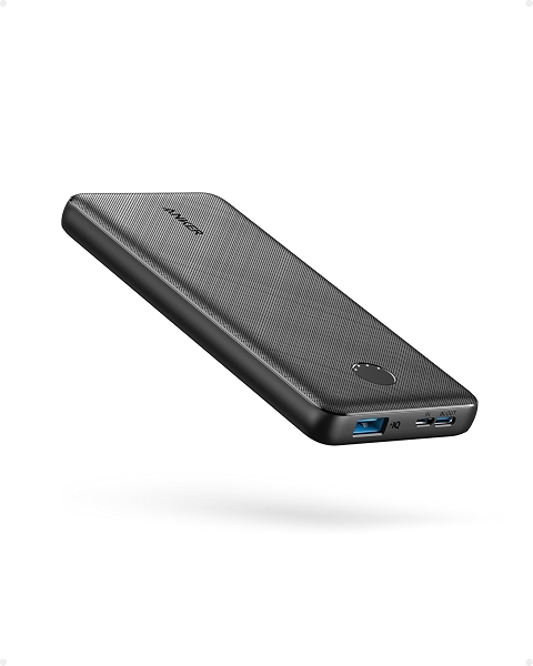 Anker Power Bank PowerCore 10K компактный аккумулятор емкостью 10 000 мАч с технологией зарядки PowerlQ и портом USB-C для iPhone iPad Samsung Galaxy Pixel и других устройств черный