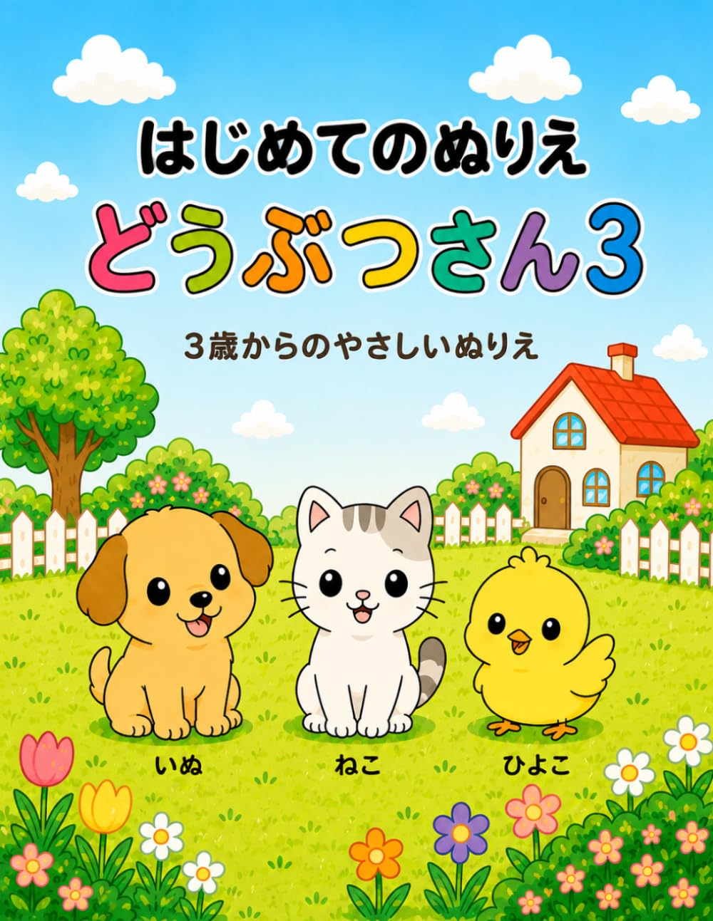 はじめてのぬりえ　どうぶつさん３: ３さいからのやさしいぬりえ