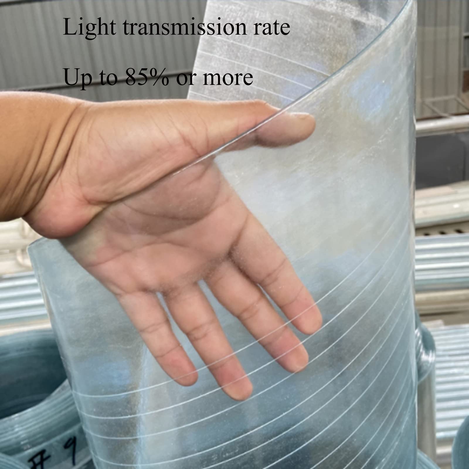 Strato Di Copertura Del Policarbonato, Piatto Di Daylighting Di FRP 0.8mm Per I Tetti, Le Tettoie, La Stanza Del Sole E La Finestra Del Capannone Della Sostituzione ( Color : A-0.8mm , Size : 1.5x1m )