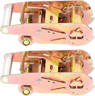 SCITOO 2pcs Ratchet with Handle for Tow Dolly Car Hauler Flat Bed 2" Ratchet Strap Tie Down