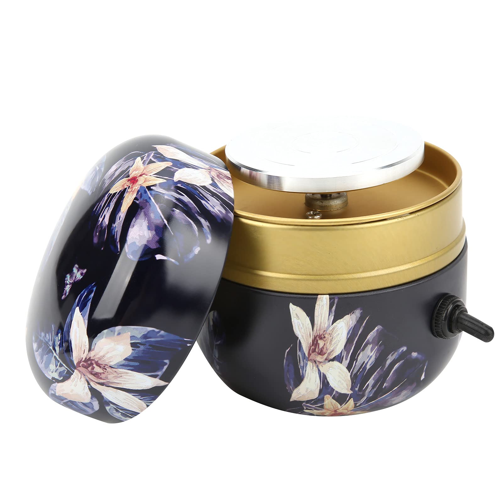 Electric Pottery Machine, Plug and Play Aluminum Portable Easy To Clean Electric Pottery Wheel for Individual Interests for Working Clay for Home for School(Transl)