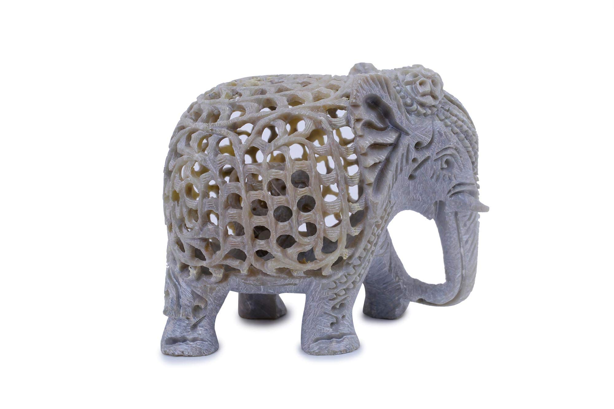 Figurine éléphant en pierre pour une déco de salon zen