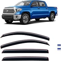 Vista 118 de Visera de ventana para Chevy Silverado 1500/GMC Sierra 1500/Avalanche/Suburban Crew Cab 2007-2013, protectores de lluvia, deflector de ventilación