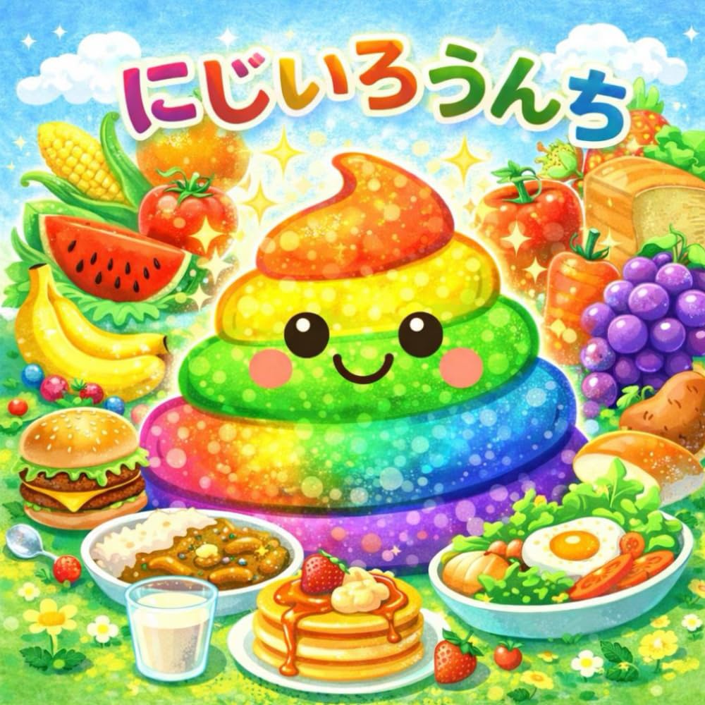 にじいろうんち: やさいとくだものをたべると うんちがいろにかわるえほん (たべものとからだのえほん)