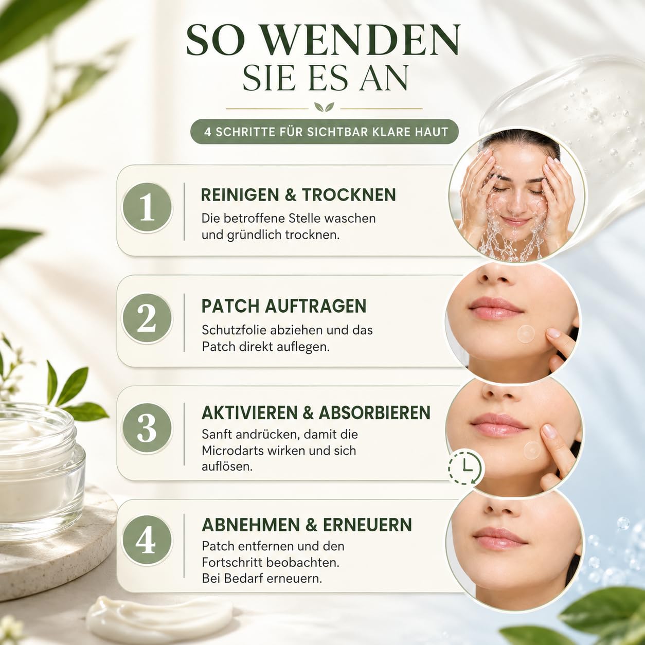 KUBOZN Pro MicroDartsTAG Gone Hautpflaster zur Skin Tag Pflege, Nano Pickelpflaster zum Abdecken von Pickeln, Hautunreinheiten und Hautstellen für Gesicht und Alltag (Weiß*1pcs)
