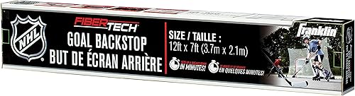 Miniatura 7 de Franklin Sports NHL - Red de tope de hockey para portería de hockey Fibertech Street Sports Backstop Netting - Red de objetivo de gran tamaño - 12 x