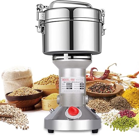 LEJIEYIN Electric herb Grinder 550g High Speed Electric Stainless Steel