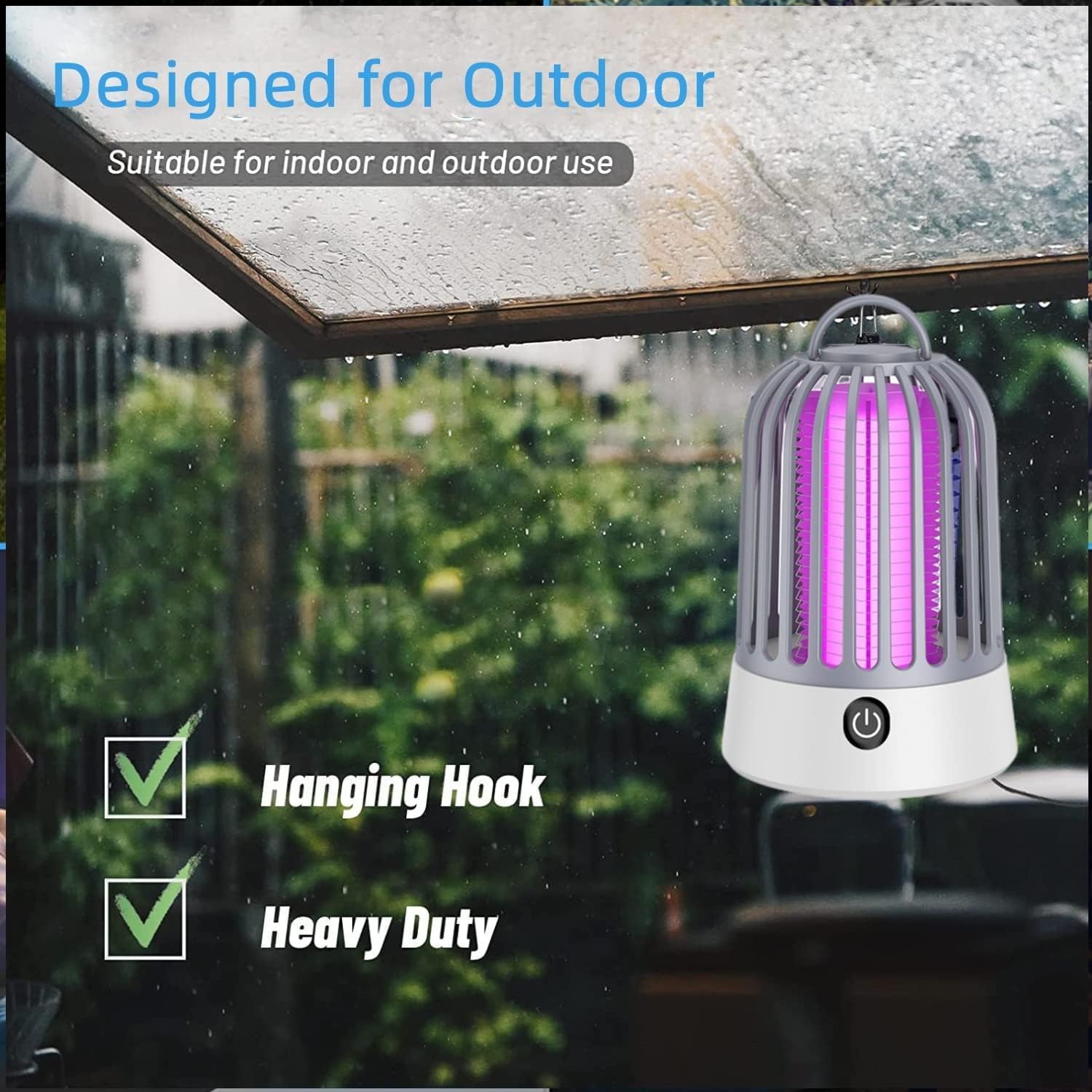 DEVADECOR Dirty Bug Killer Mosquito Repellent Lamp with USB Charging Port, Suitable for Home and Office Indoor and Outdoor(Fly Mosquito_Trap) 2