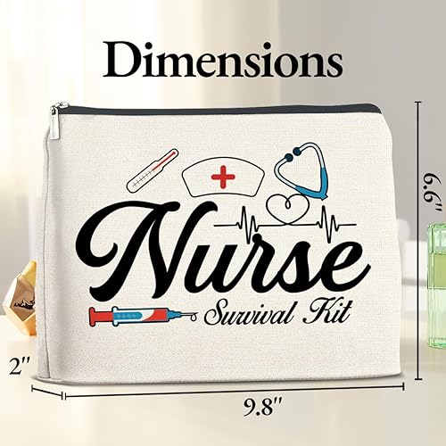 Miniatura 2 de TSUYAWU Regalos de enfermera para mujeres, regalos divertidos para enfermeras, bolsa de maquillaje, regalo para la escuela, enfermera, accesorios de