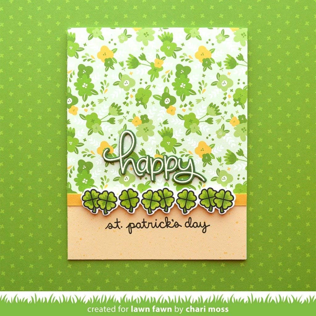 Lawn Fawn Simply Celebrate Spring 4"x6" Clear Stamps and Matching Lawn Cuts Die Set (LF1896, LF1897), Bundle of Two Items image 2