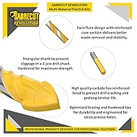 Vista 4 de SabreCut SCTBA5 - Juego de brocas para azulejos de cerámica, porcelana, granito, mármol, con caja de almacenamiento duradera