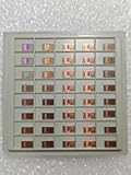 Non-Functional Silicon IC Die Wafer, Bare CPU Semiconductor Chip Sample with CMOS Lithography Patterns for Teaching, STEM Education, and Art Display (0.20