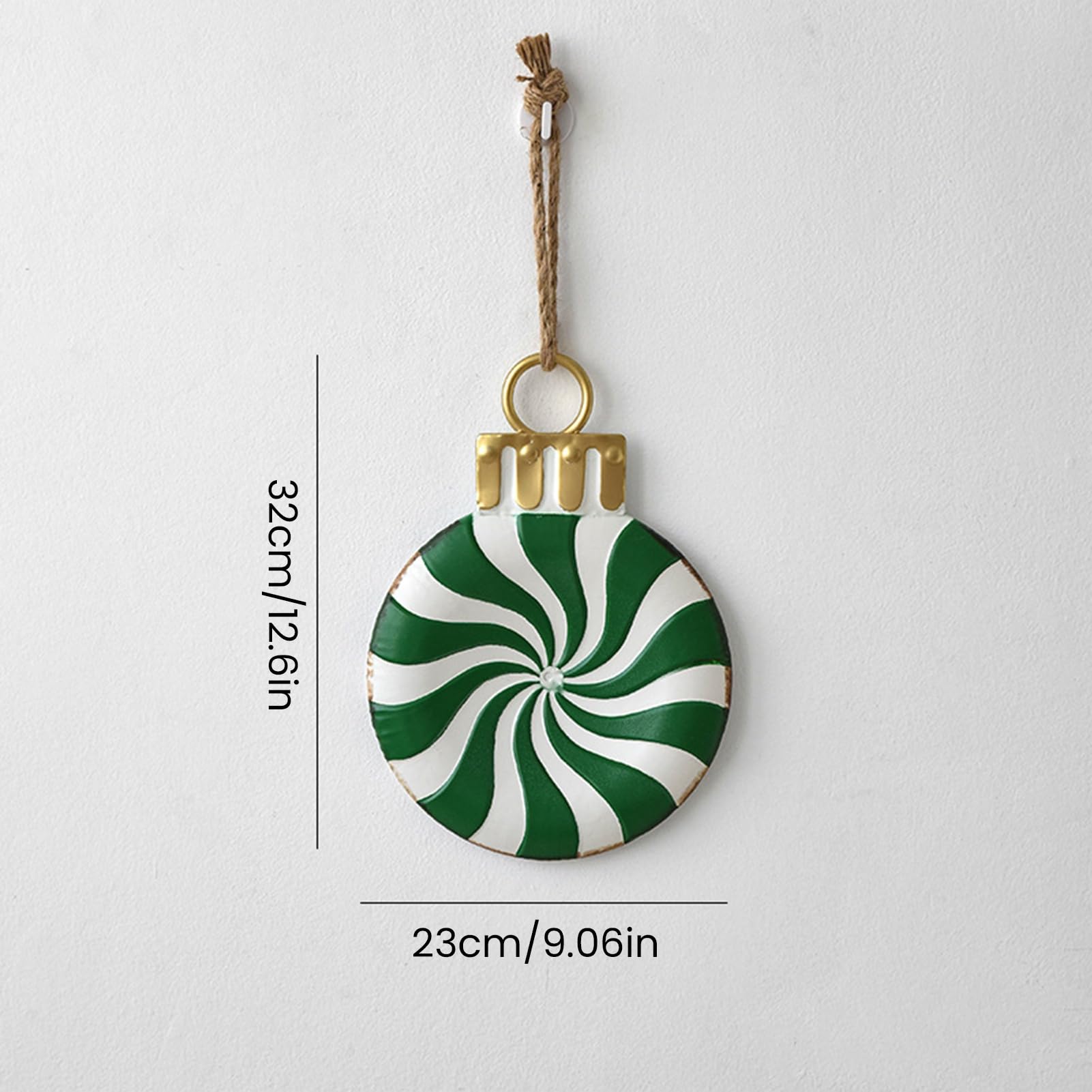 Décoration de Noël en métal à suspendre pour sapin de Noël, boîte cadeau, boîte cadeau, bonbons, fête de vacances, décoration murale, fenêtre, ensemble de présentations rouges, vertes, blanches