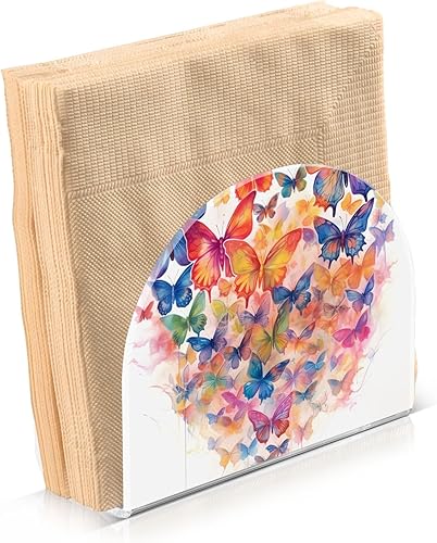 Miniatura 1 de Napkin Holders for Table Paper Napkins Dispenser Kitchen Bathroom Butterflies Standing Decorative Acrylic