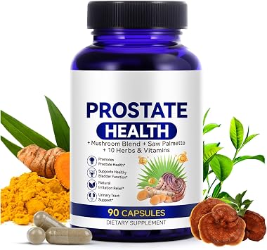 Prostate Health Supplement for Men Saw Palmetto, Stinging Nettle & Beta-Sitosterol for Urinary Flow & Prostate Support, 90 Vegetarian Capsules 1 Month Supply