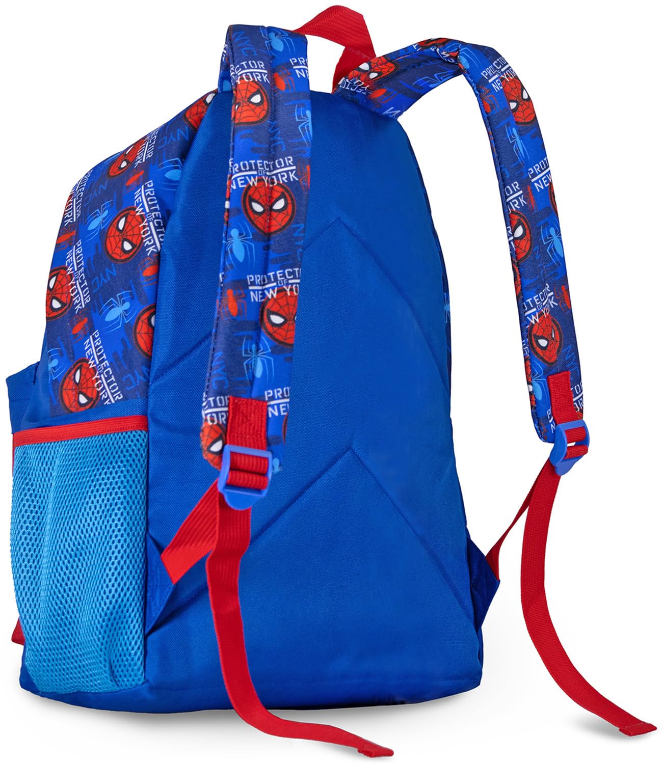 Clondo Zaino Americano Bambino Per Spiderman Fan 41x31x18 cm con Spallacci Imbottiti, Divisorio Interno, Tasca Frontale e Porta Borraccia – Per Scuola, Tempo Libero, Viaggi – Blu