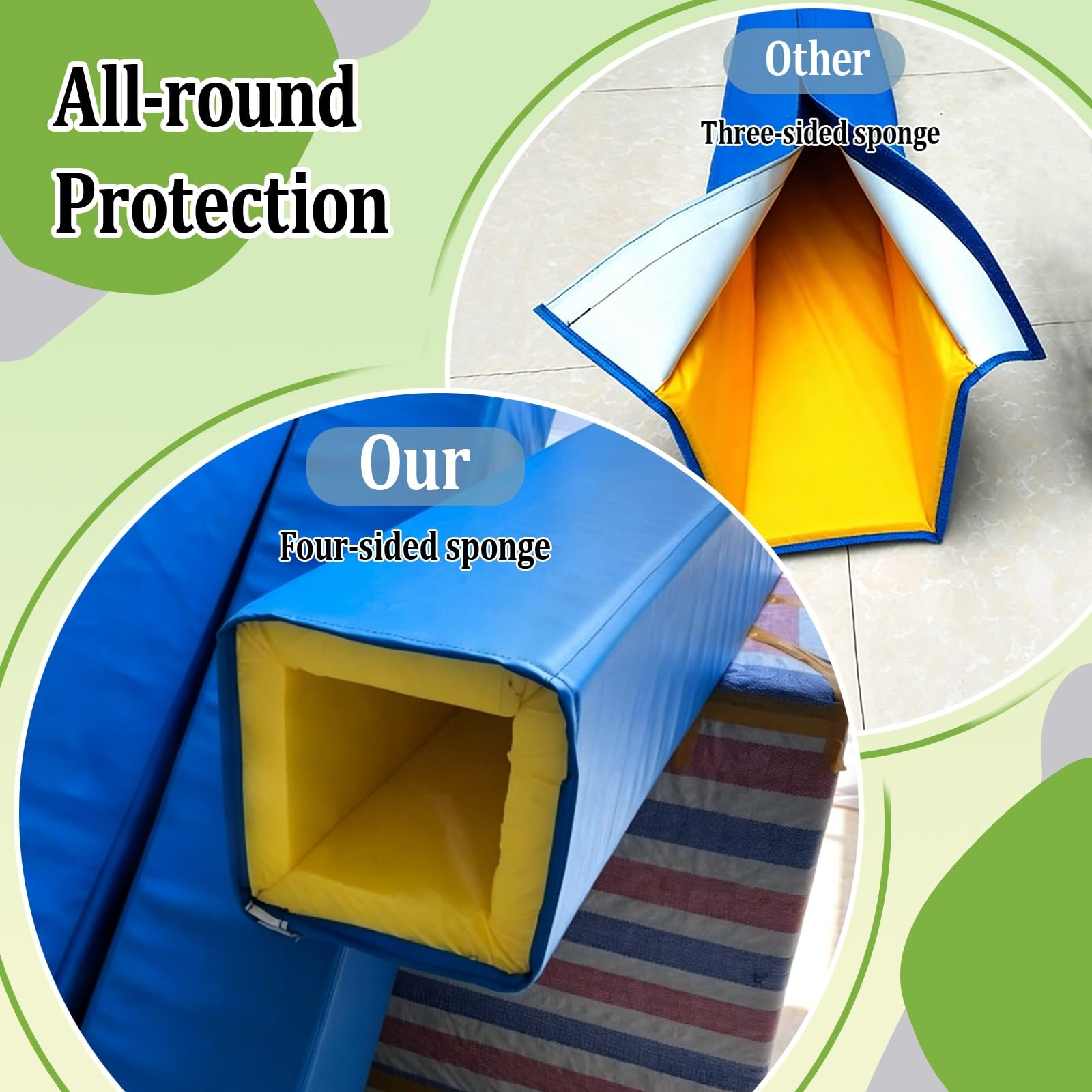 Protector Universal Para Postes De Canasta De Baloncesto,Cubierta De Seguridad 4 Lados Contra Impactos,Cojín Acolchado Impermeable,Para Gimnasio Escuela Garaje(Orange,13x13in(33x33cm))