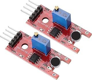 MECCANIXITY 2 Pcs Microphone Sound Sensor KY-038 Voice Detection Module Voice Sound Detection Sensor Module for Voice-Activated Switch
