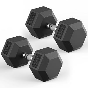 Hex Dumbbell 40-575 lb Dumbbell set Rubber Encased Exercise Fitness Dumbbells Hand Weight for Strength Training