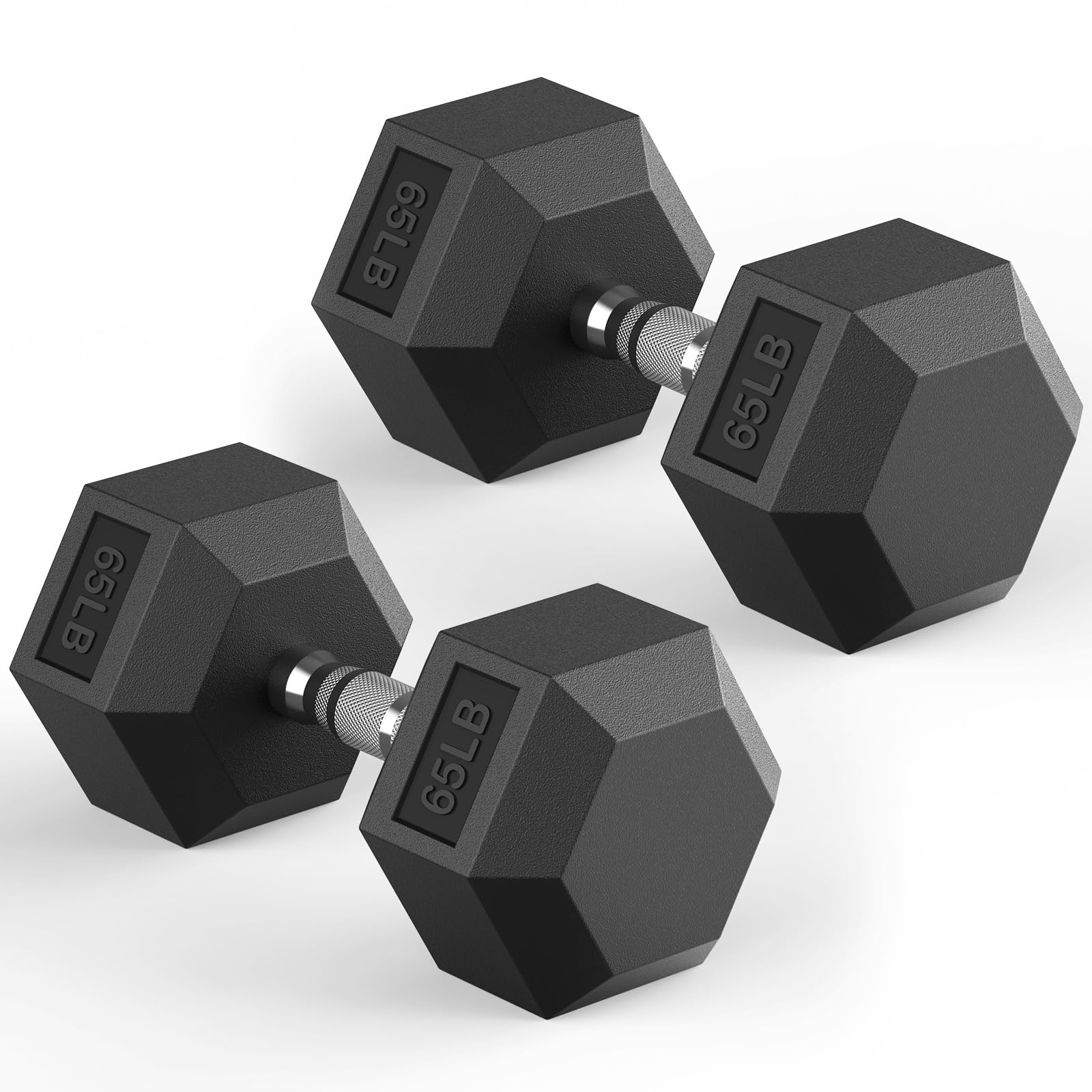 Hex Dumbbell 40-575 lb Dumbbell set Rubber Encased Exercise Fitness Dumbbells Hand Weight for Strength Training