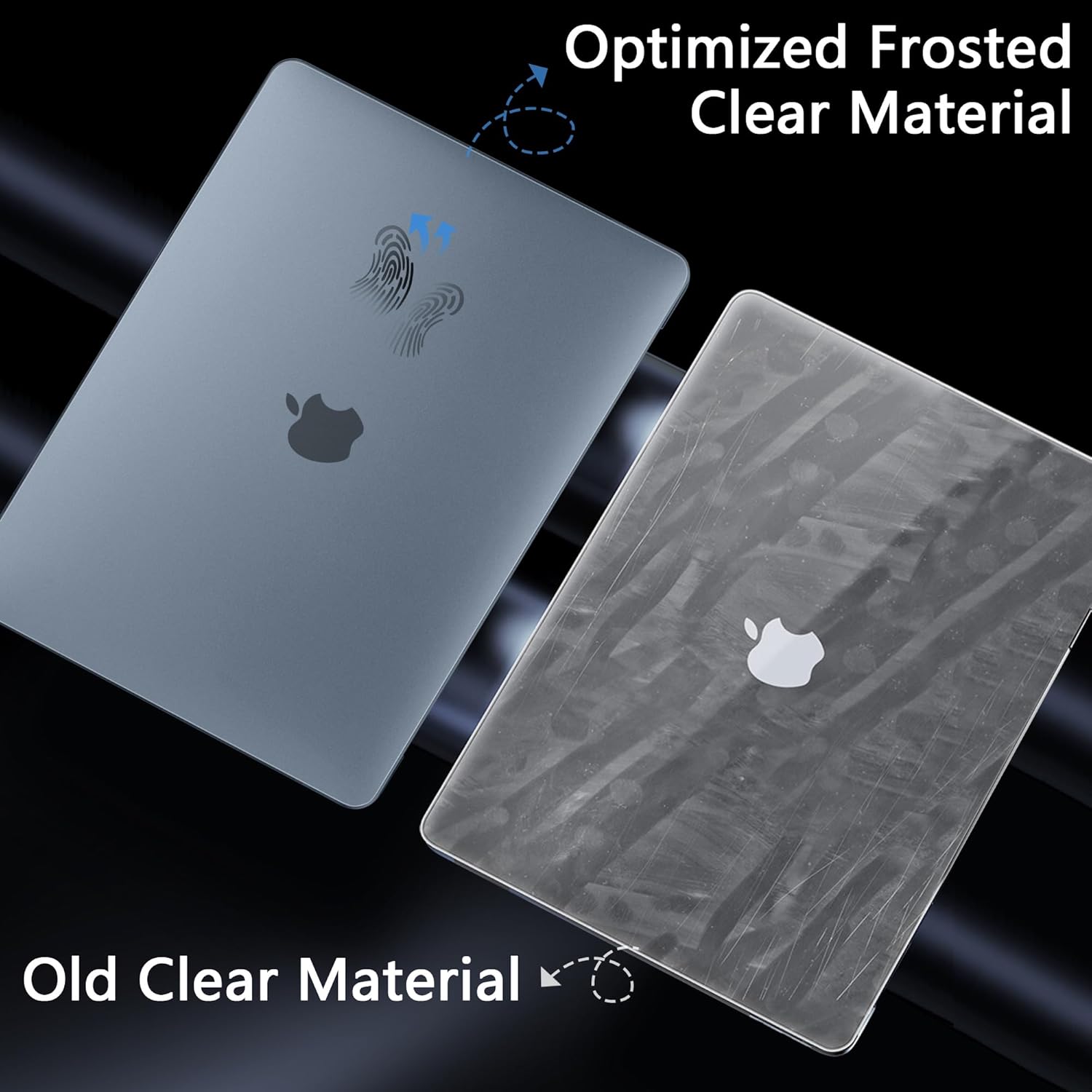 TWOLSKOO for MacBook Pro 13 inch Case 2024 2023-2016 A2338 M2 M1 A2251 A2289 A2159 A1989 A1706, Sturdy & Durable Protective & Ultra Thin Armor Plastic Hard Shell with Type C Adapter, Midnight Blue