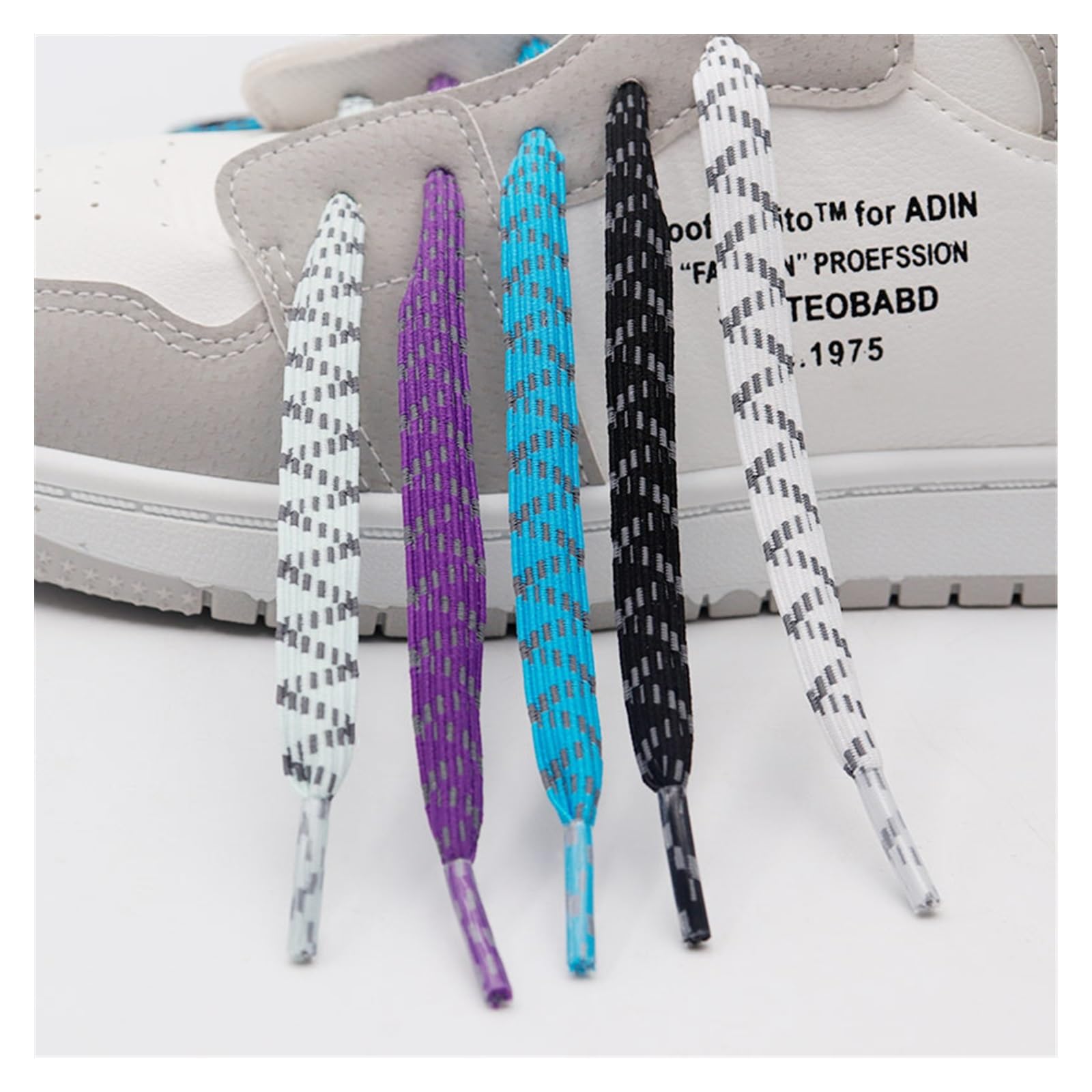 Cordones, Cordones Luminosos for Zapatillas de Deporte, Cordones elásticos for Botas Hockey sobre Hielo, Planos Reflectantes Ajustables maleables(3336 Blue-3m,200cm)