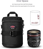 Vista 2 de Funda para lente de cámara DSLR, compatible con Canon Nikon Pentax Sony Olympus Panasonic y otras lentes de cámara