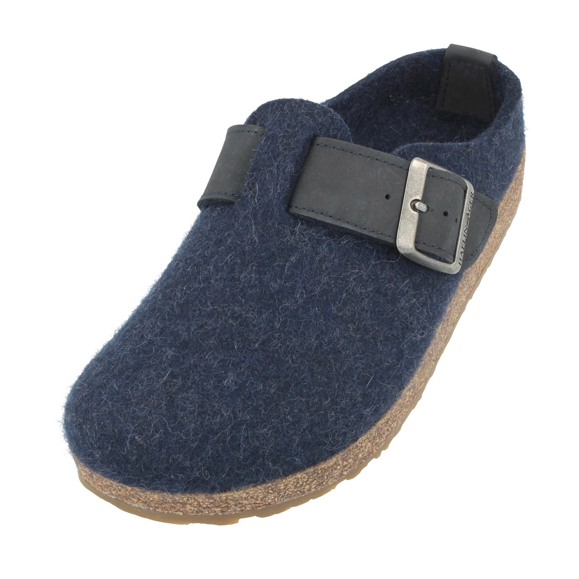 HAFLINGER Grizzly Chicago - Zapatillas de fieltro con hebilla unisex