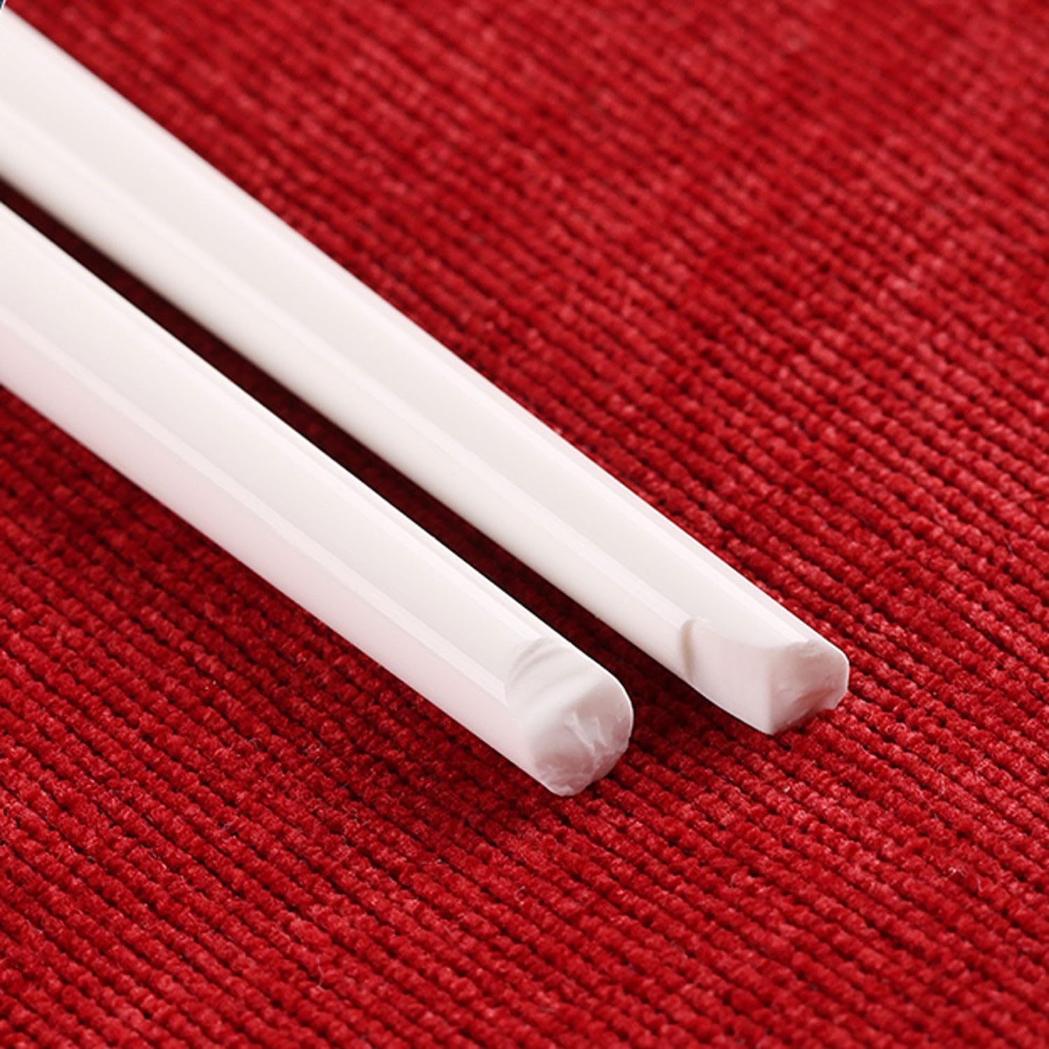 Baguettes japonaises réutilisables, Baguettes en céramique antidérapantes pour la Maison, 10 Paires de Baguettes en Porcelaine, Coffret Cadeau，E 25cm