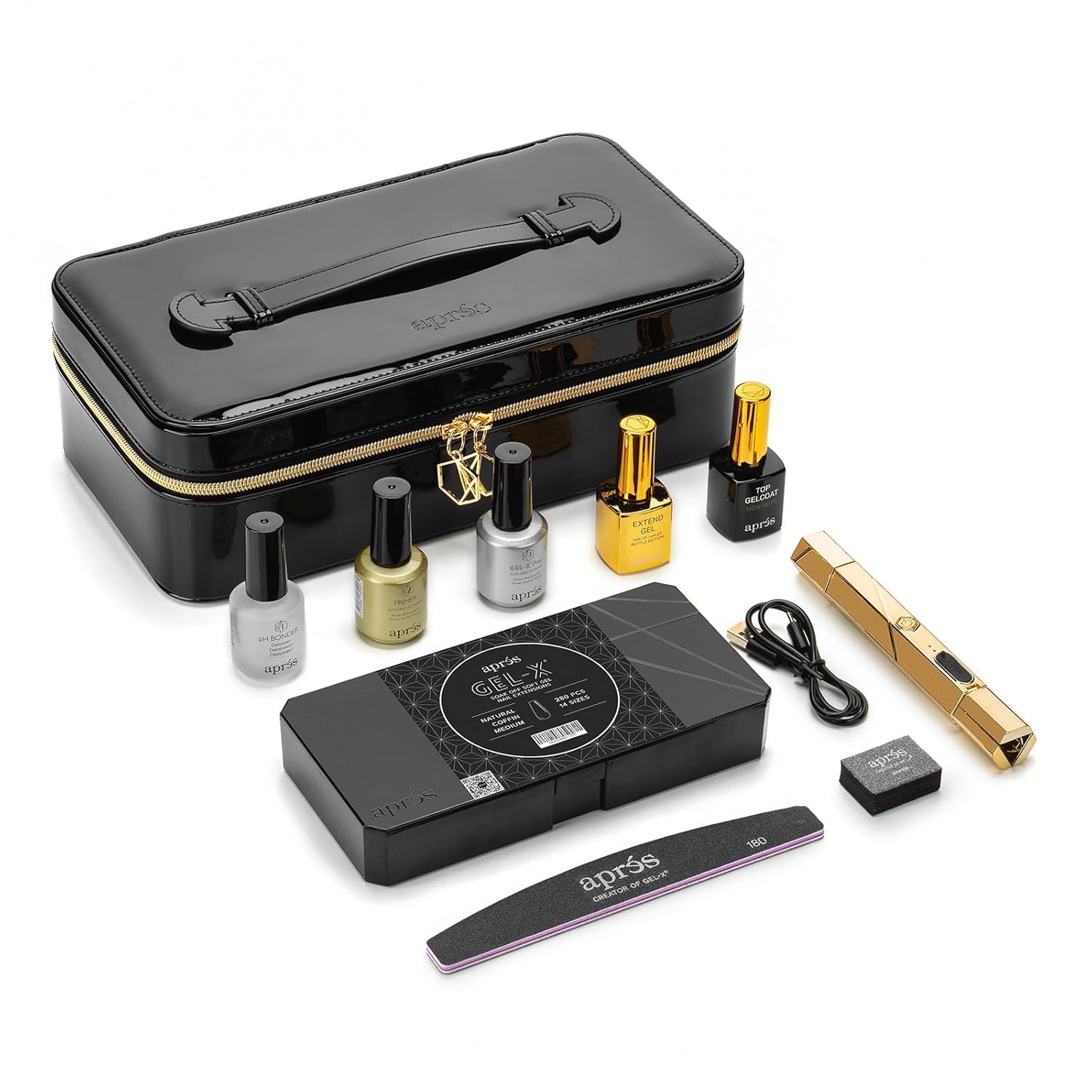 Amazon.com: Apres Gel-X Nail Professional Starter Kit, 14 Sizes 00