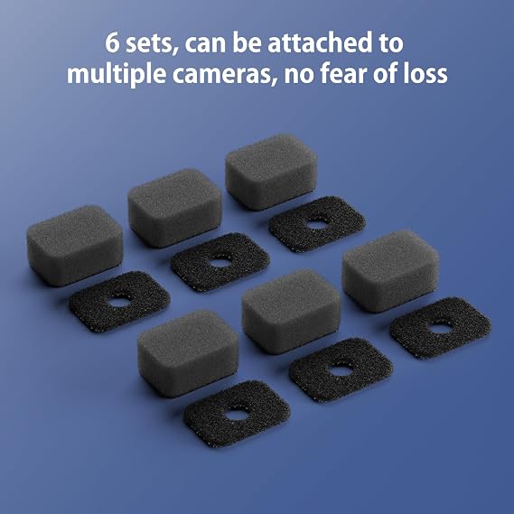 VRIG 6pcs Mic Wind Muff for Insta360 X5/X4 Air
