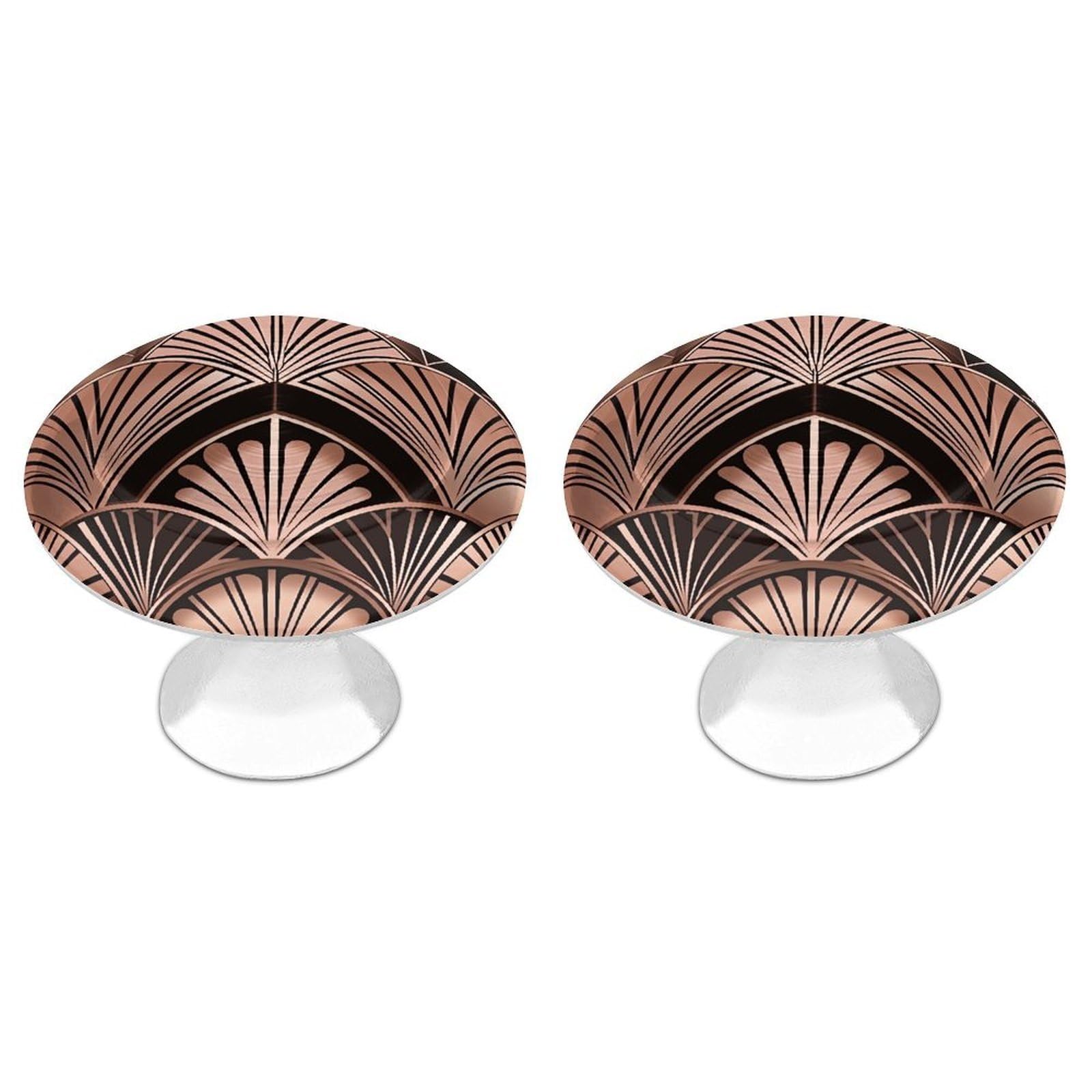 Fekiloot White Art Deco Pattern Cabinet Knobs For Kitchen Ornament, Round Zinc Decorative Drawer Pulls For Cabinets Trendy, Dresser Drawers Pulls Bathroom Dresser Knob With Screw
