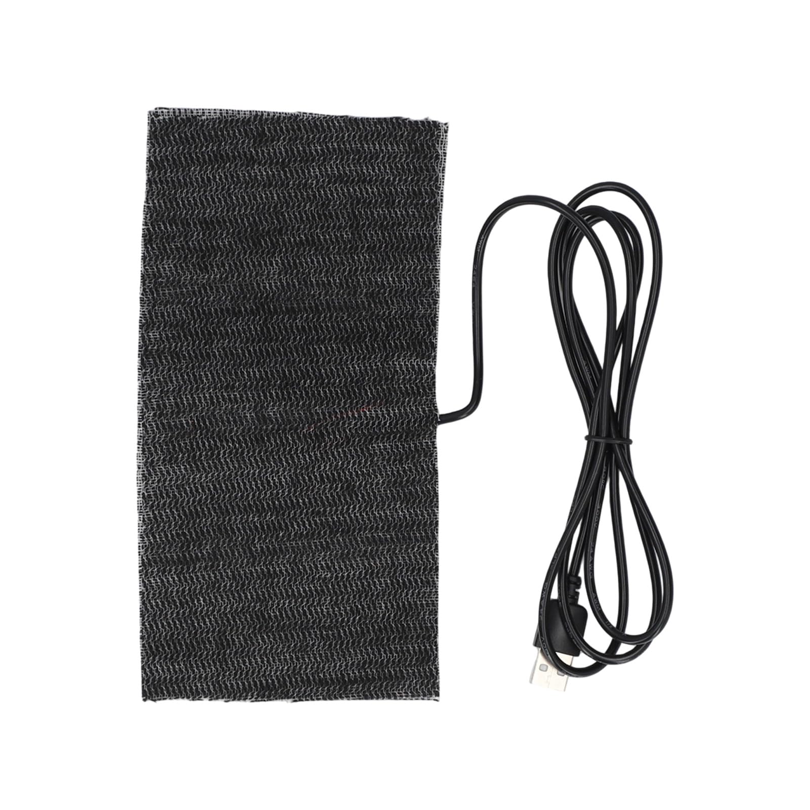 Hilitand Almohadilla eléctrica 5V USB Calentador eléctrico de Tela Almohadilla del Calentador para la Ropa Asiento para Mascotas Calentador 35 ℃ -45 ℃, 7.87 x 3.94 Pulgadas Negro