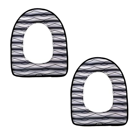 NIHSPRUHAY Toilet Seat Cushion Mat Western Toilet Seat Cover Washable Toilet Seat Lid Cover Pads -Pack of 2