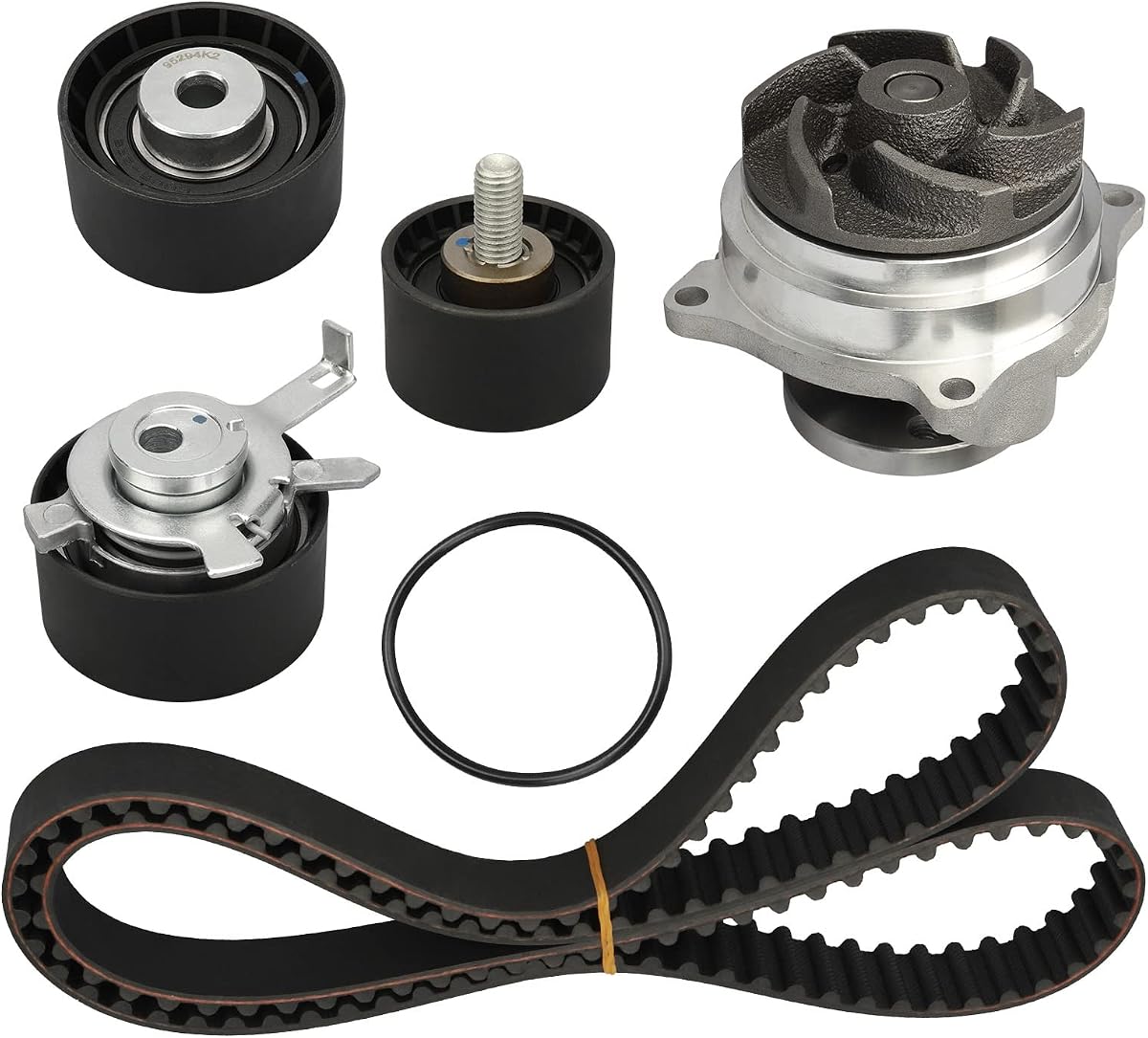 Engine Timing Belt Kit for Ford Contour Escape Escort Focus for Mercury Cougar Mystique for Mazda Tribute 1999 2000 2001 2002 2003 2004 | Compatible with Ford Escort 1999-2004, Mercury Cougar Mystique, Mazda Tribute 1999-2004