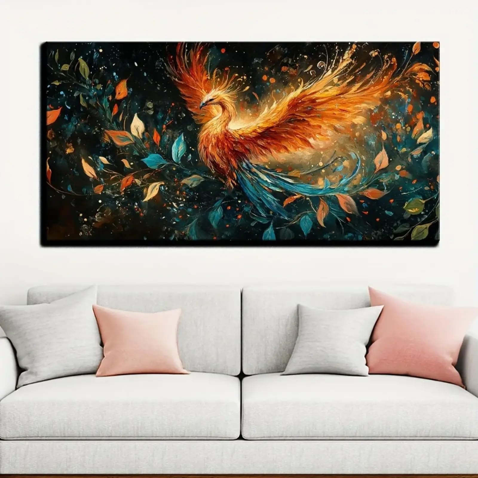 Toile abstraite phénix affiches colorées décoration maison - 6