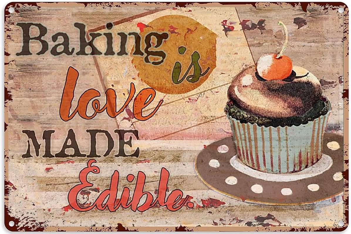 Baking Wall Art Baking Signs Wall Decor Baking Metal Wall