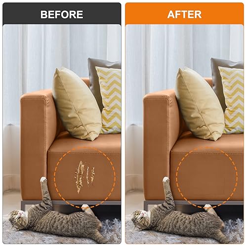 Miniatura 3 de Parche de reparación de cuero, 8 x 11 pulgadas, 2 piezas de parche de reparación de cuero, cinta de reparación de vinilo autoadhesiva, kit de