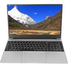 15.6 Inch Laptop, Quad Core 11th Generation N5095 Processor HD Laptop, 16GB RAM, 128GB Storage, Intel UHD Graphics, Unlock Fingerprint Laptop for Students and Business 1T US-kontakt