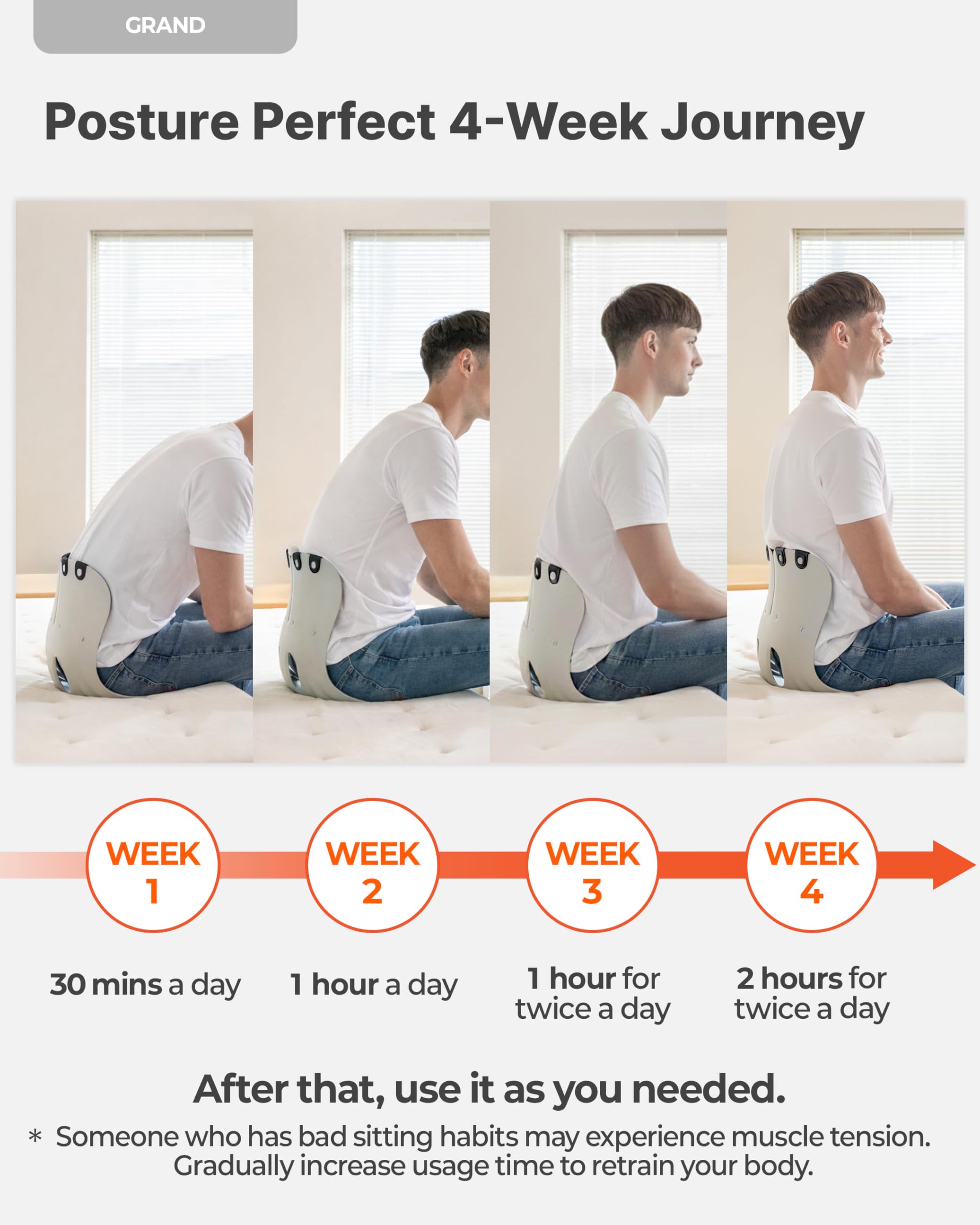 curble Ergonomiczne podparcie oparcia krzesła, podparcie lędźwiowe dla dobrej korekty postawy i łagodzenia bólu pleców, idealne na krzesło biurowe, siedzisko podłogowe i do pracy w domu, opatentowane