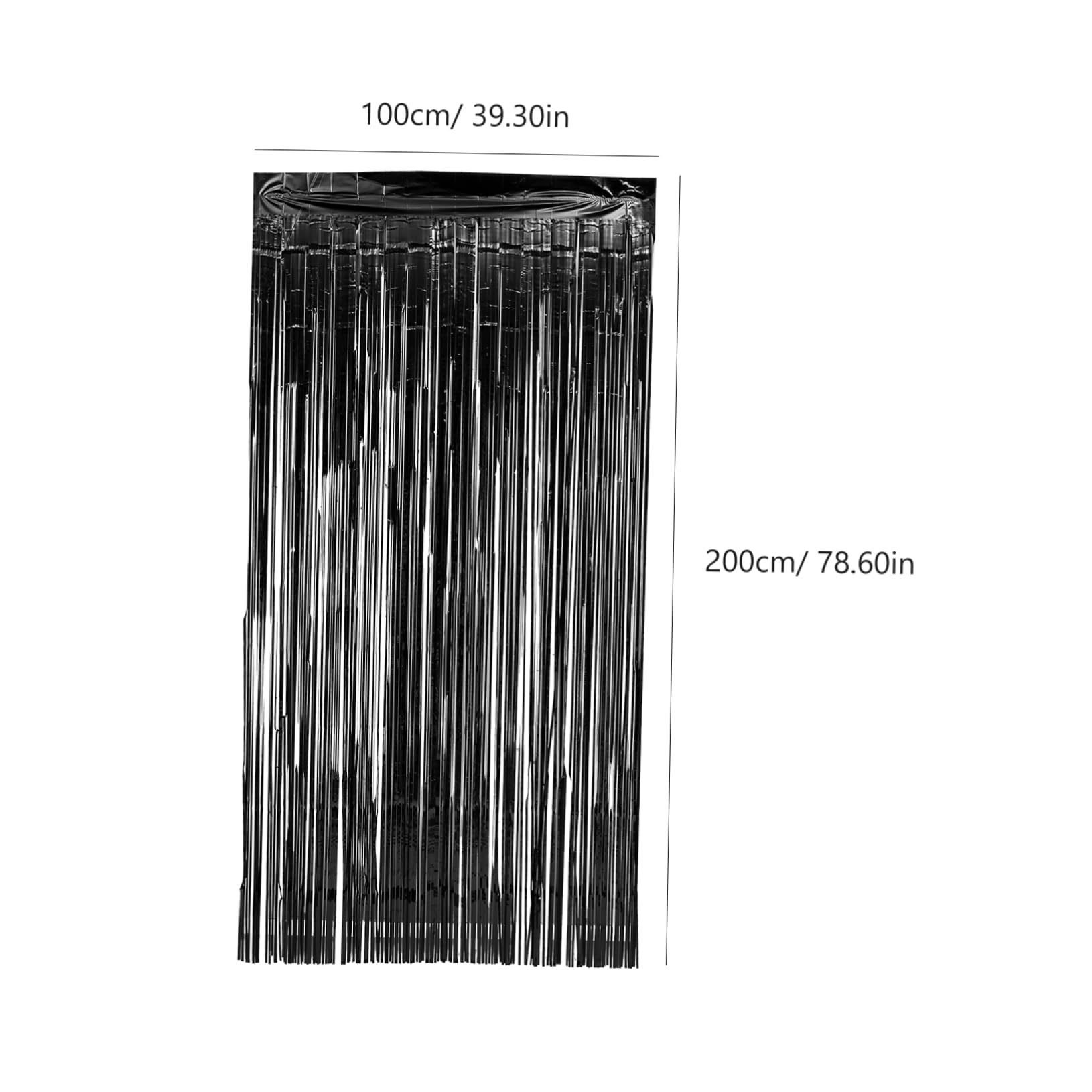 Cabilock 5Pcs Tinsel Fringe Curtain Wide High Party Backdrop for Birthday Wedding Christmas and Event Decorations Lightweight and Easy to Hang