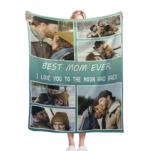 Vista 147 de Manta personalizada con texto fotográfico, manta de imagen personalizada para bebé, madre, padre, adultos, amigos, amantes, regalo personalizado
