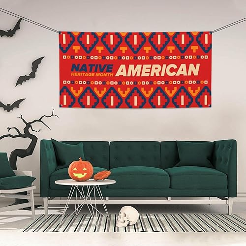 Miniatura 11 de Telones de fondo del mes de la herencia de los nativos americanos para fiestas de vacaciones, fondo de fotografía para interiores y exteriores, Negro