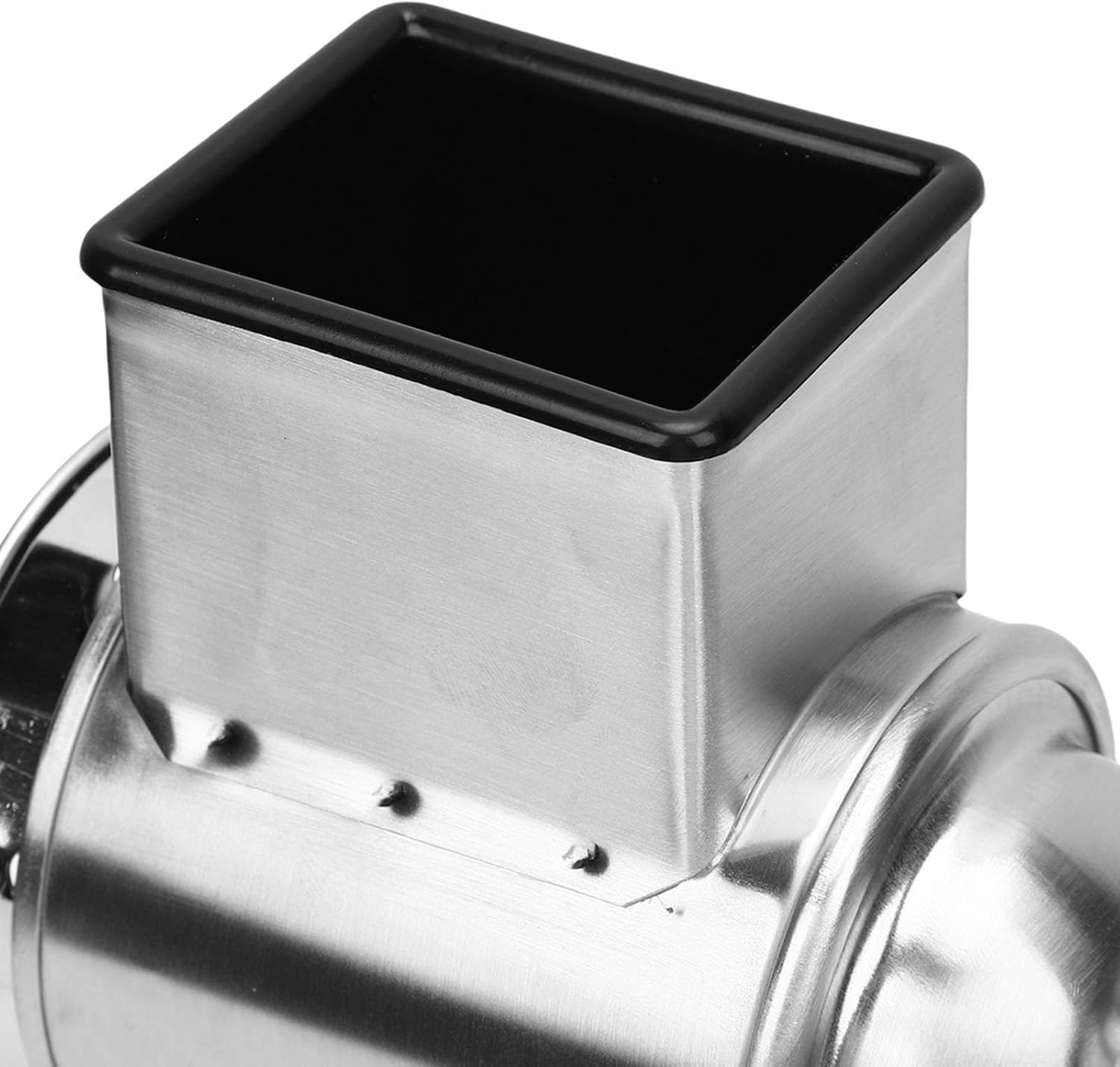 LiebeWH Cheese Grater with 5 Blades, Stainless Steel Hand Crank Vegetable Chopper for Kitchen, Compact Manual Cheese Shredder for Nuts and Vegetables