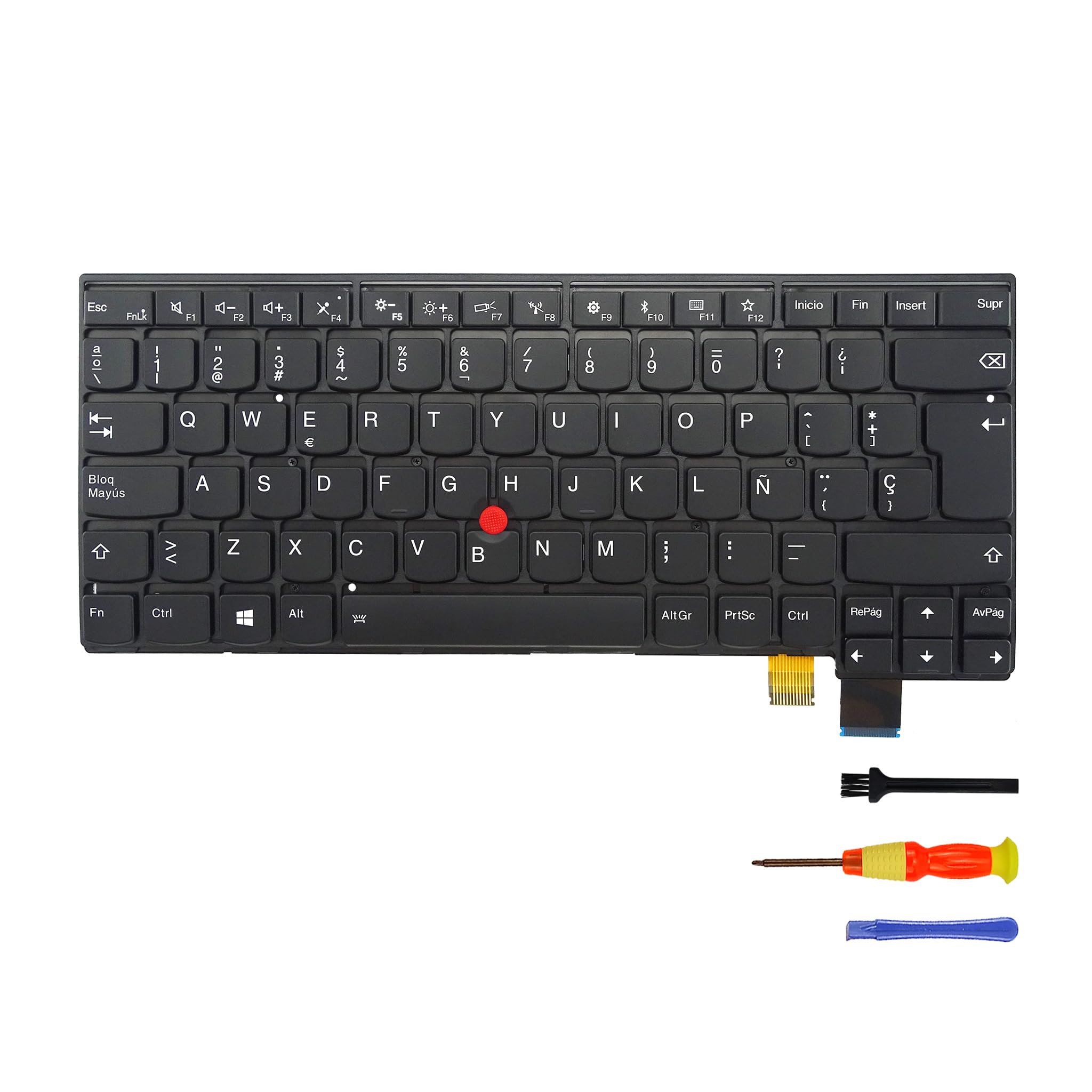 Lenovo ThinkPad Keyboard Replacement UK Layout Backlit Keyboard For Lenovo  ThinkPad X280, X390, L13 Laptops - Black, No Frame, Easy Install  Replacement Laptop Keyboard