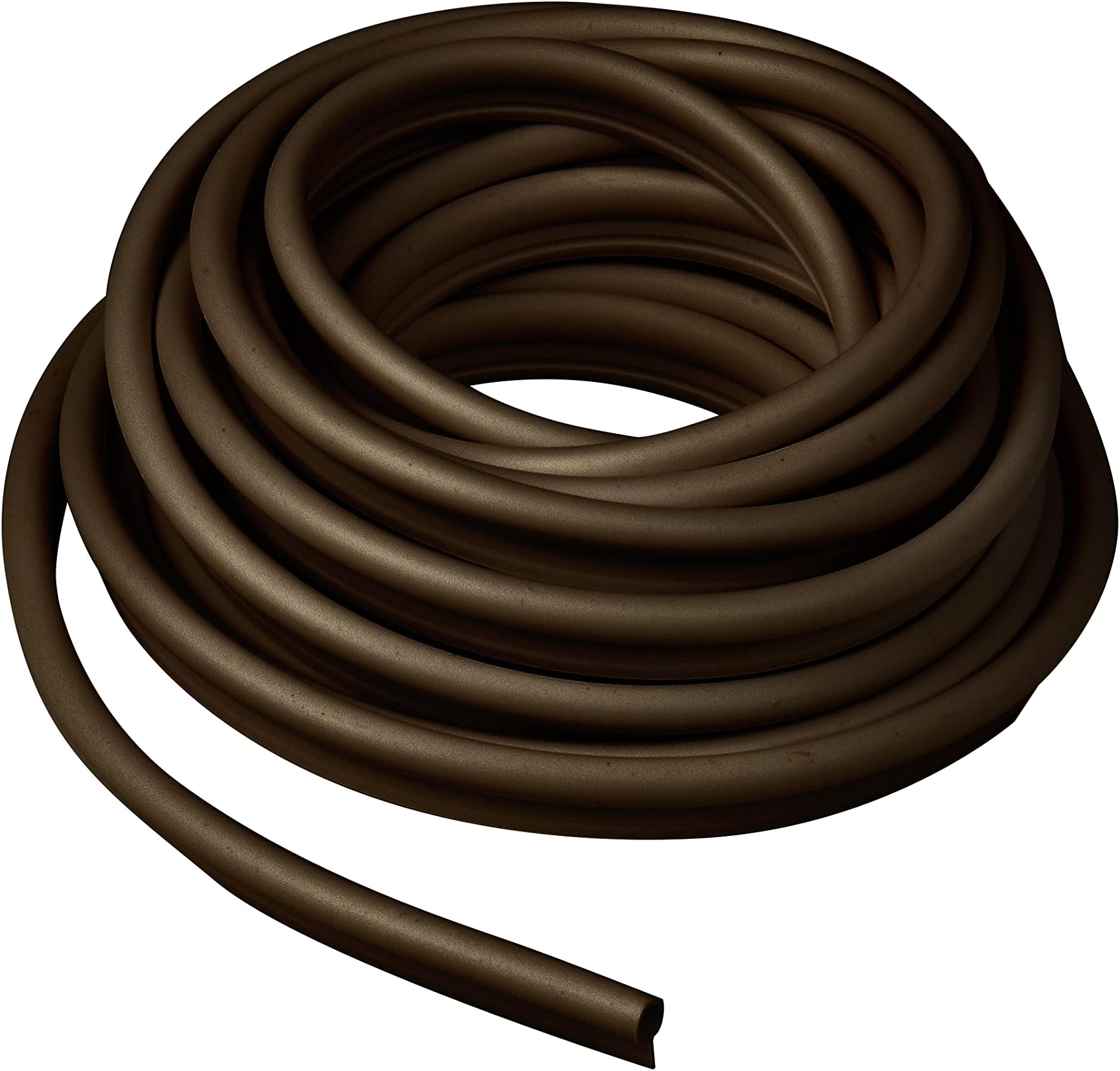 Frost King V18BH Tubular Vinyl Gasket, 1/2in Wide x 1/4in Thick x 17ft Long, Brown, 1/2" x 1/4" x 17'