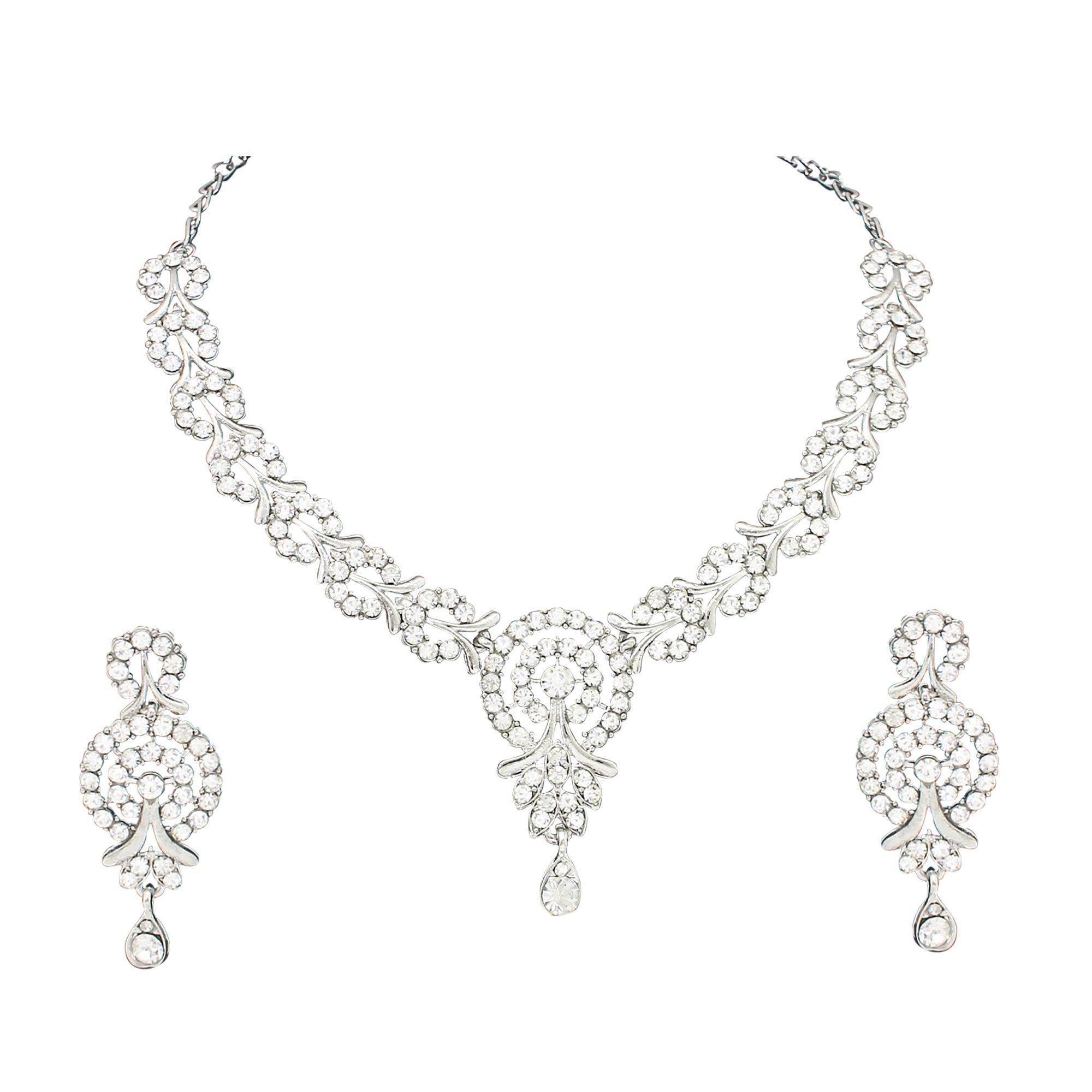 See full amazon price history chart for Atasi International Admirable Silver Plated Alloy Necklace Set with Earrings for Women/Girls Ideal for Party, Wedding, Festive Atasi International Admirable Silver Plated Alloy Necklace Set with Earrings for Women/Girls Ideal for Party, Wedding, Festive (B071KFMBY5) Amazon Price History, Amazon Price Tracker
